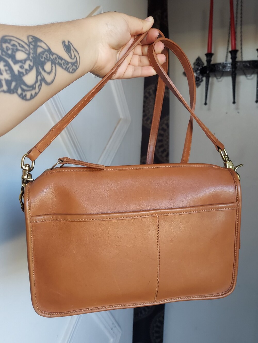 Vintage Coach British Tan Companion Bag 9300🤎🍂